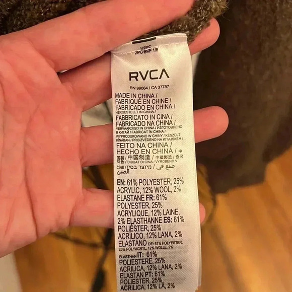 NWT RVCA Farewell Sweater-Sz M - Picture 9 of 9